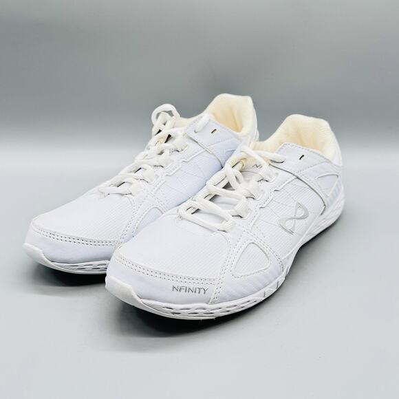 Nfinity Shoes Womens 9 White Rival Cheer Cheerleading Low Top Athletic Sneakers - Picture 4 of 12
